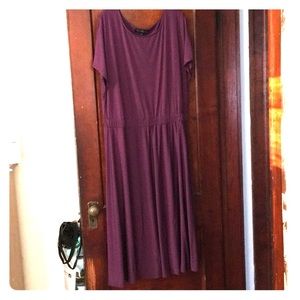 Plum Blouson Dress
